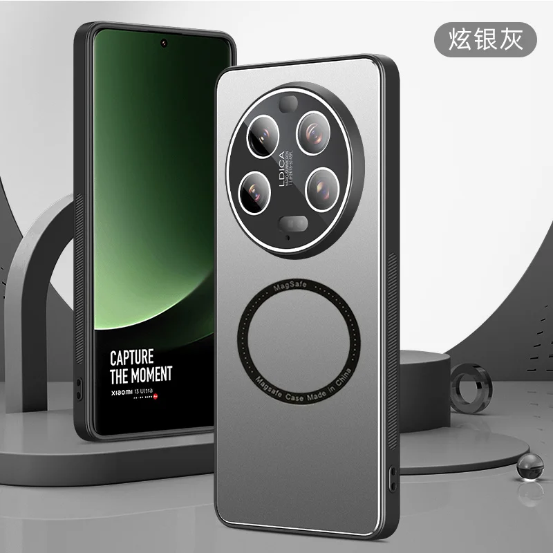 Luxury For Magsafe Aluminum Alloy Case For Xiaomi 13 Ultra  Poco F5 Pro Magnetic Cases Camera Protector Shockproof Cover