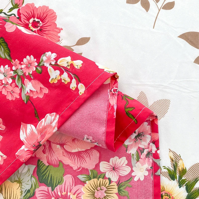 Bed Sheet Full Sets Flower Printed Flat Bed Sheets sabanas cama individual Single/Queen/King  Bedsheets for Double Bed Top Sheet 2