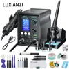 LUXIANZI 8589D+ 2 IN 1 Hot Air Gun Soldering Station With LED Digital Display For BGA PCB IC Repair Tool SMD Rework Station 1