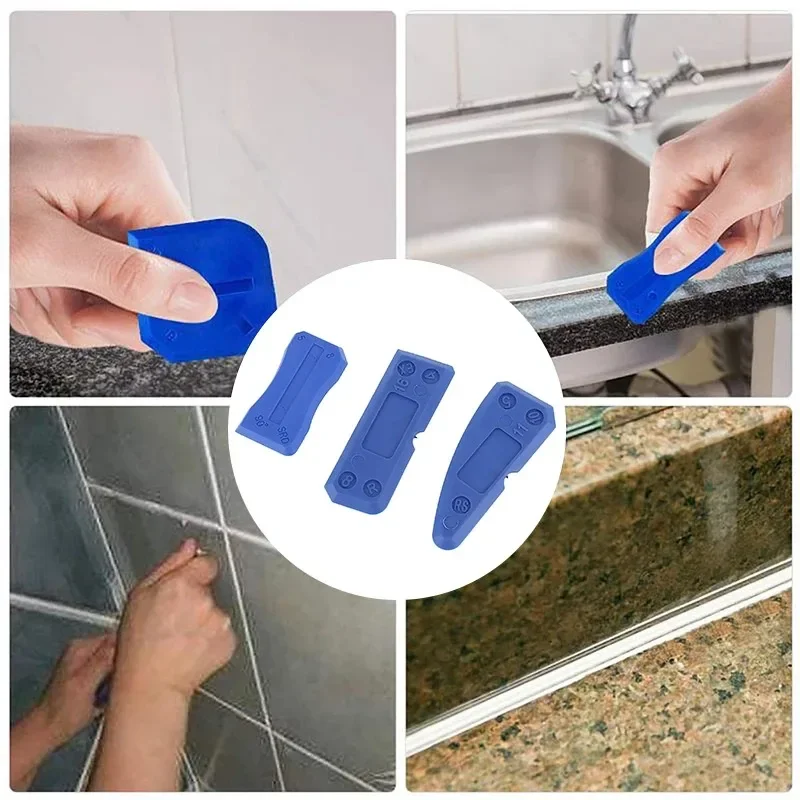 Caulking 4-piece Set of Silicone Sealant Finishing Tools Smooth Joints for Bathrooms and Kitchens
