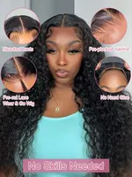 Perruques frontales Deep Wave 40 pouces 7x5 HD sans colle, 100% cheveux humains, perruques 13x4 Water Curly Wave sans colle, prêtes à porter, pré-coupées, en dentelle, pour femmes, pré-épilées, brésiliennes, livraison rapide 3-5 jours, densité 250 6