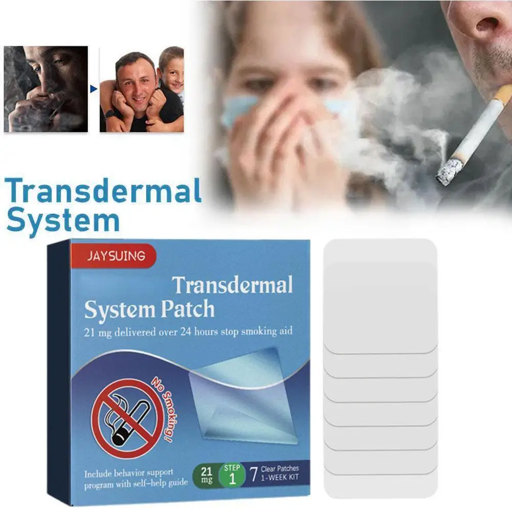 Stop Smoking Patches Anti-smoke Patch Smoker Health Therapy Natural Ingredient 21pcs/box Easy And Effective Stop Smoking Aid
