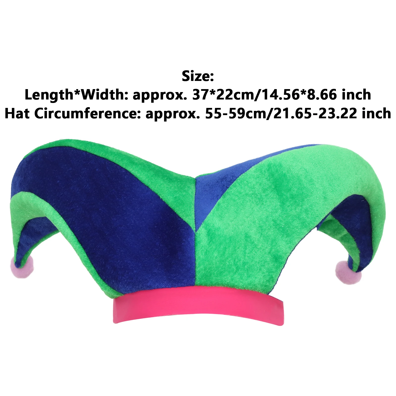 Adults Kids Funny Cute Clown Hat Cap Costume Accessory for Cosplay Stage Performance Themed Party Halloween Carnival Masquerade