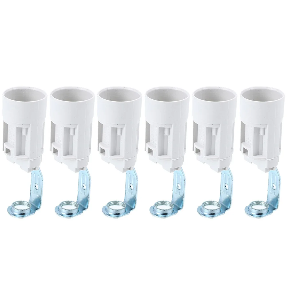 Lamp Holder Lamp Bulb Holder 6pcs Candelabra Screw Socket E14 Socket Lamp Parts Candelabra Bulb Adapter Sockets