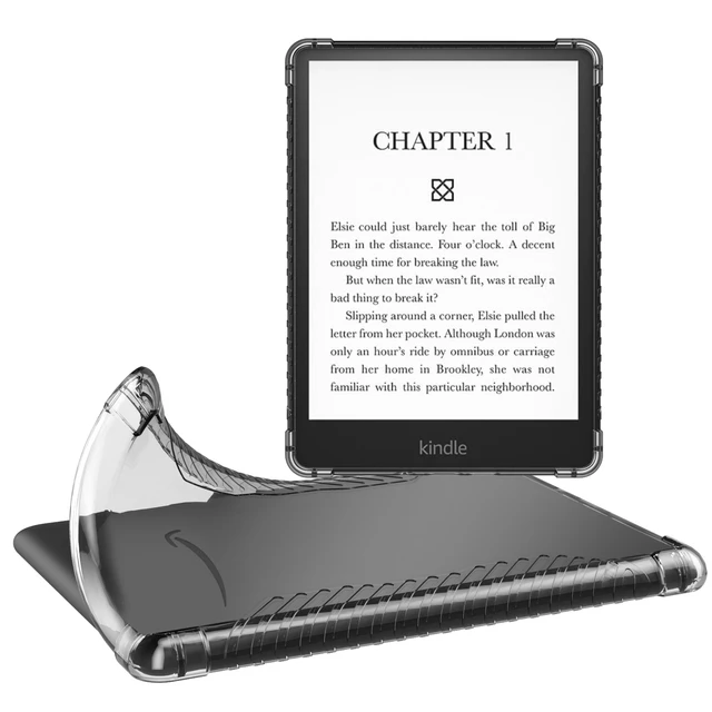 Funda Flexible y suave para Kindle Paperwhite, cubierta trasera de