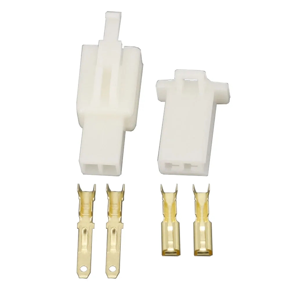 Automotive Electrical Wire Connector Kit - Male & Female 2.8mm Terminal Plugs for Vehicles and Motorcycles
