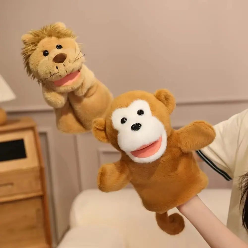귀여운 개구리 동물 손인형 이야기꾼 오리 인형 상어 조기 교육용 부드러운 손가락 인형 부모-자녀용