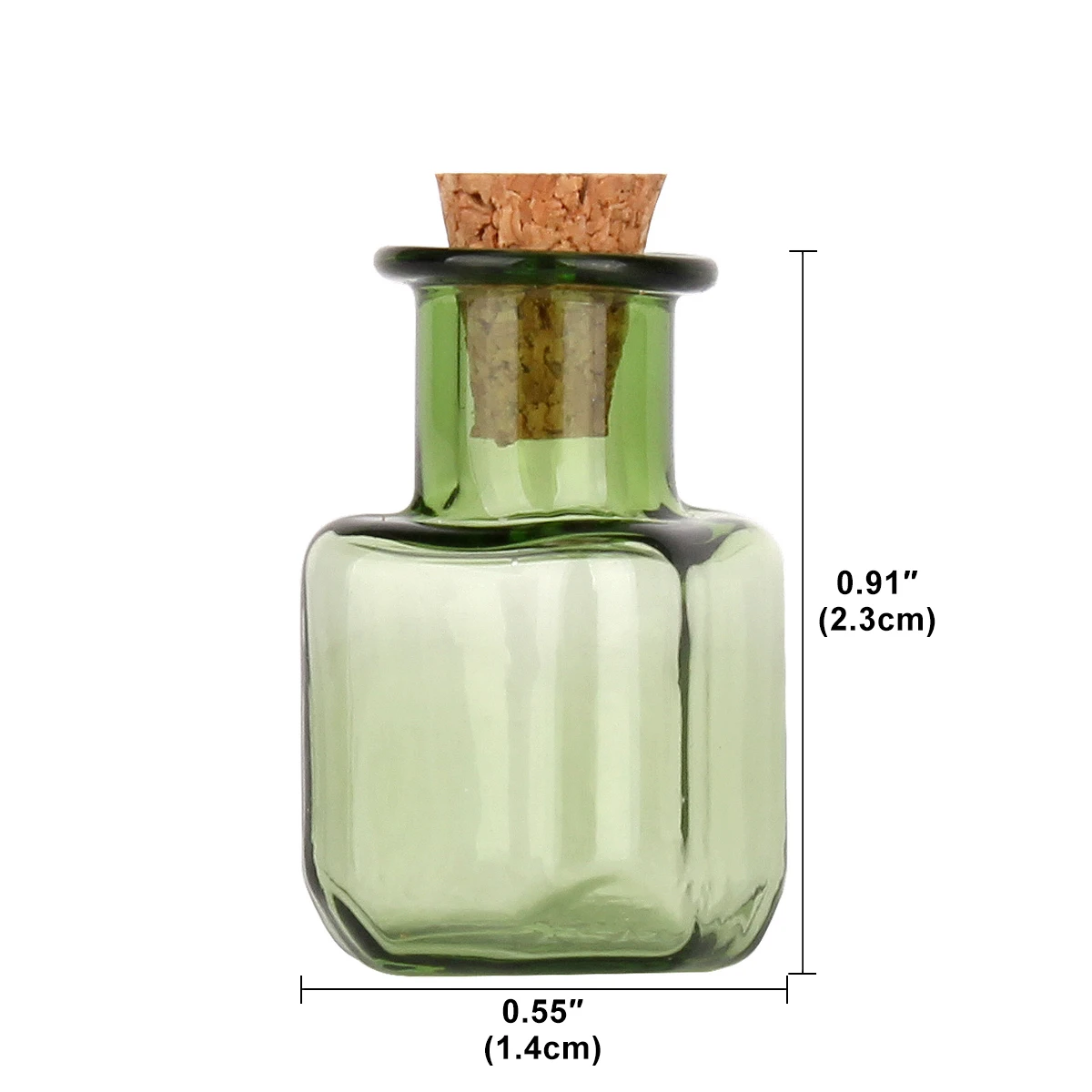 Description Picture 6 of itemMini Color Glass Bottles with Cork Miniature Vase Tiny Jar Vials Small Containers for DIY Art Crafts Wedding Favors