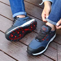 Steel Toe Cap Shoes For Men Work Boots Puncture-Proof Work Safety Shoes Protective Working Shoes Male Footwear Security Sneakers 5