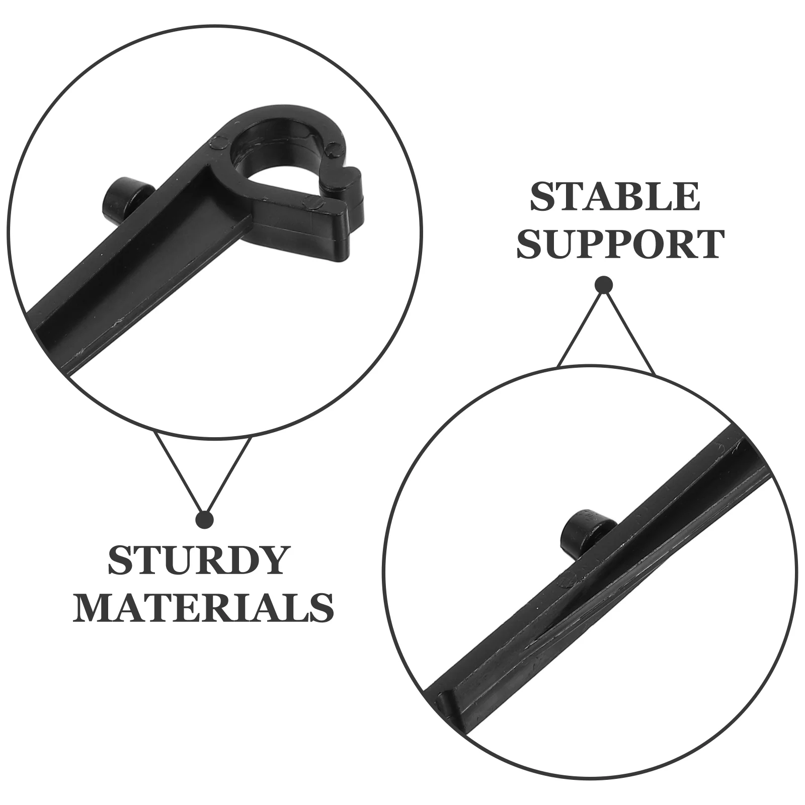 20pcs Plastic Gutter Guard Clips Gutter Hook Fixing Clips Fasteners Maintenance Installation For Guard Atta