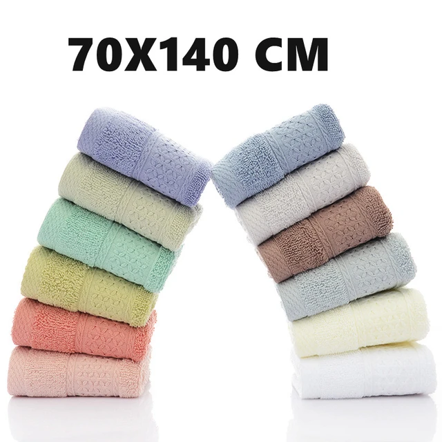 Green Hand Towel Cotton Beach Towel Microfiber Bath Towels Bathroom  70*140cm 380g Thick Luxury Solid For SPA Bathroom For Adults - AliExpress