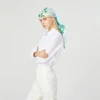 90cm Brand Hijab Scarf Women Bandana Handmade Curled Twill Silk Square Scarf "The universe disposition" Foulard Head Scarves 5
