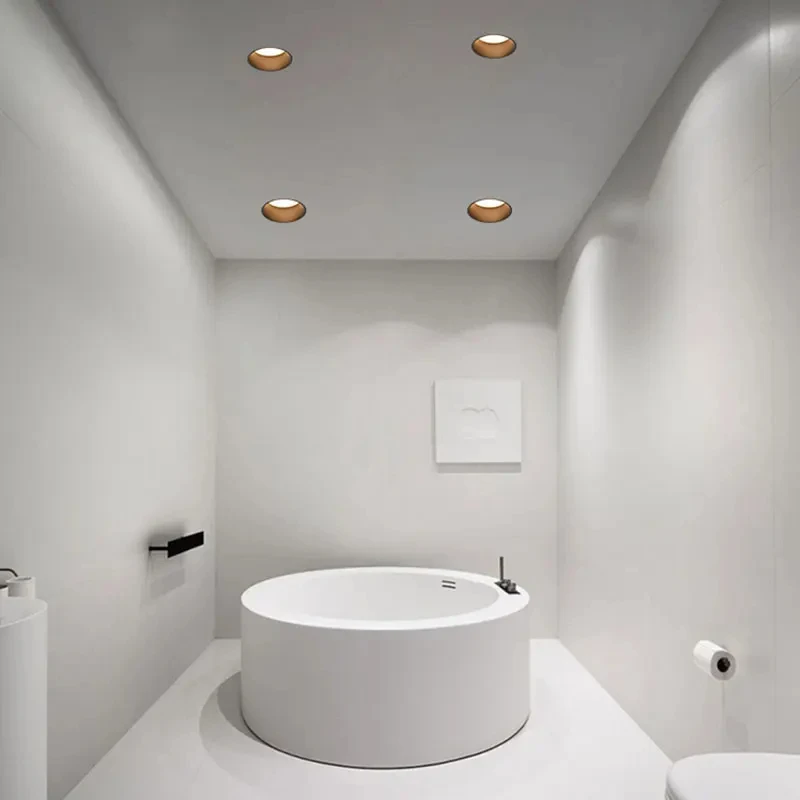 LED Recessed Borderless Spot Light Downlight Living Room Spotlight 7.5CM 9.5CM Hole Downlight Minimalist Bedroom Light