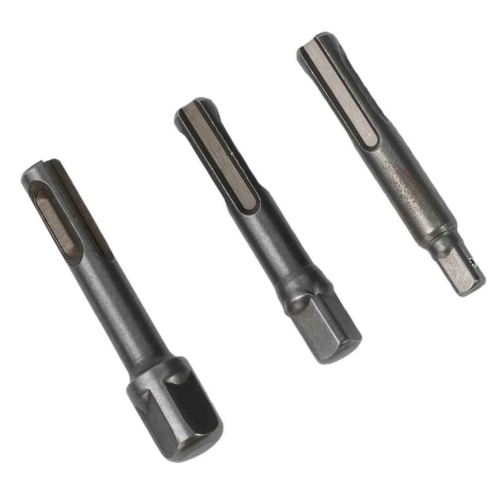 3 Pcs SDS Socket Driver Adaptor Electrical Hammer Drill Bit Extension