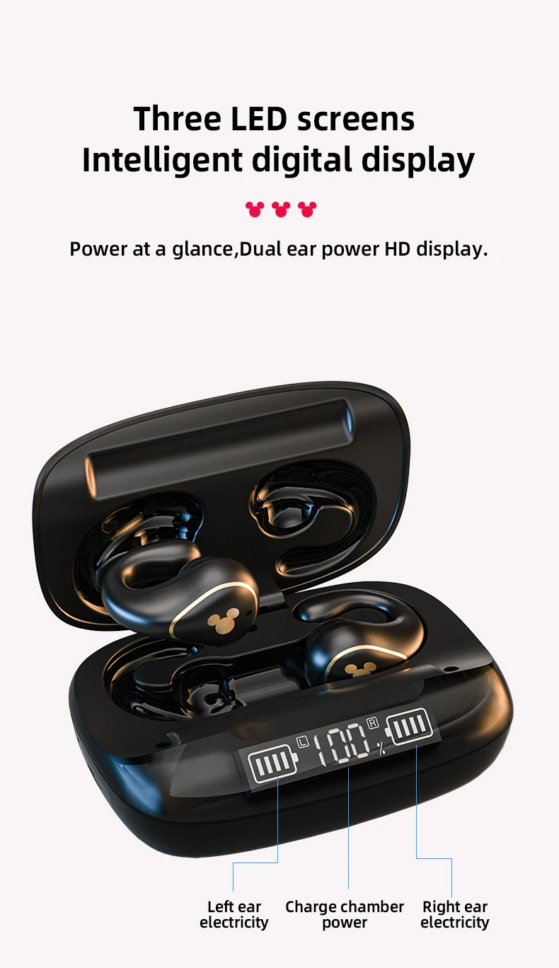 Disney T20 TWS sport noise reduction bluetooth earphones