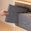 Large three-dimensional wardrobe fabric storage box clothes jeans storage box drawer-type household folding storage box 5