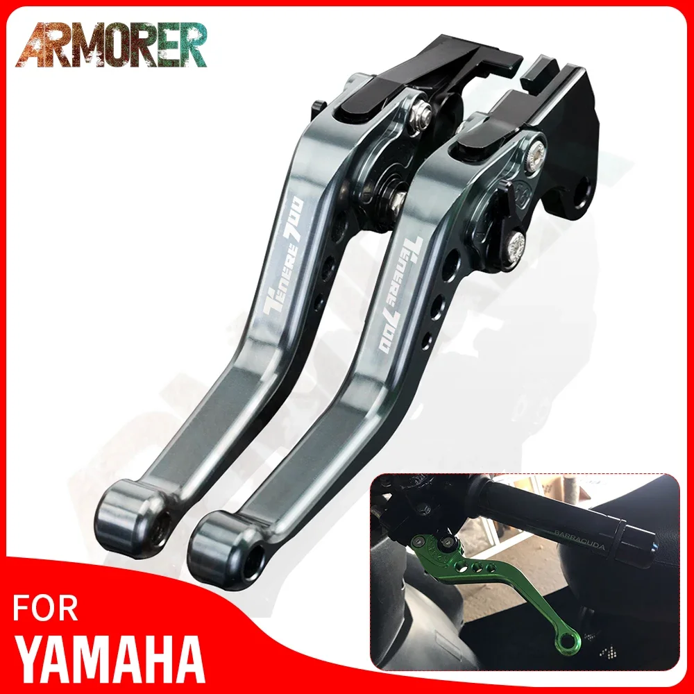 

Мотоциклетные аксессуары для YAMAHA Tenere 700 Tenere700 CNC Алюминиевый Регулируемый складной выдвижной рычаг тормоза сцепления 2019 2020