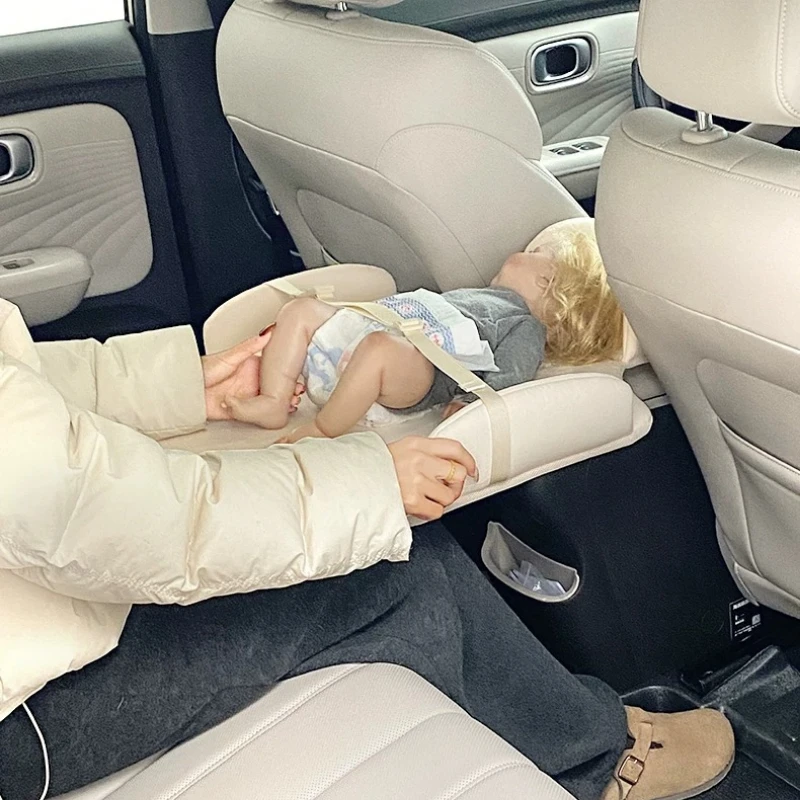 휴대용 뒷좌석 기저귀 교환 패드, 허리 보호 기능이 있는 차량용 기저귀 교환대, 여행용 차량 액세서리