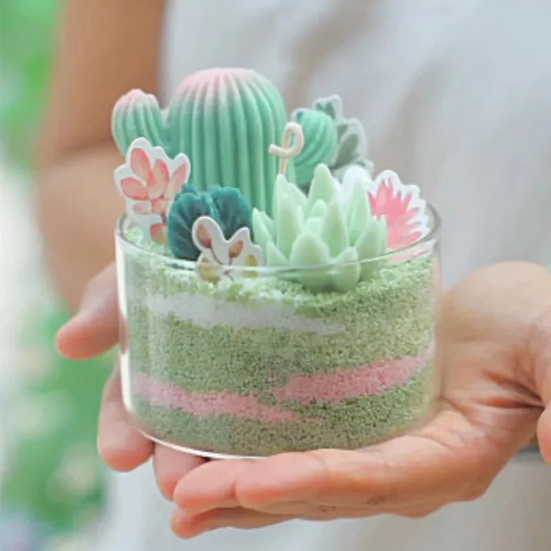 100g Colorful Succulents Sand Wax Handmade Aromatherapy Candle DIY Sand Painting Wax For Candle Making Handmade Supplies Tools