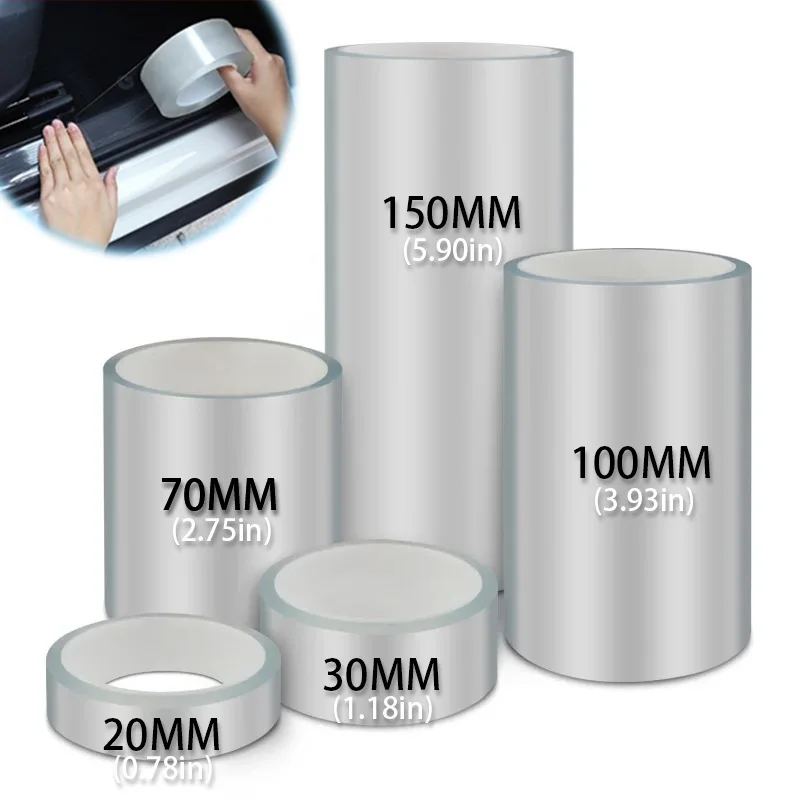 Transparent Car Door Protector 3/5/10M Stickers Anti Scratch Nano Tape Auto Sill Anti-Scratch Glossy Clear Paint Protection Film car door protector
