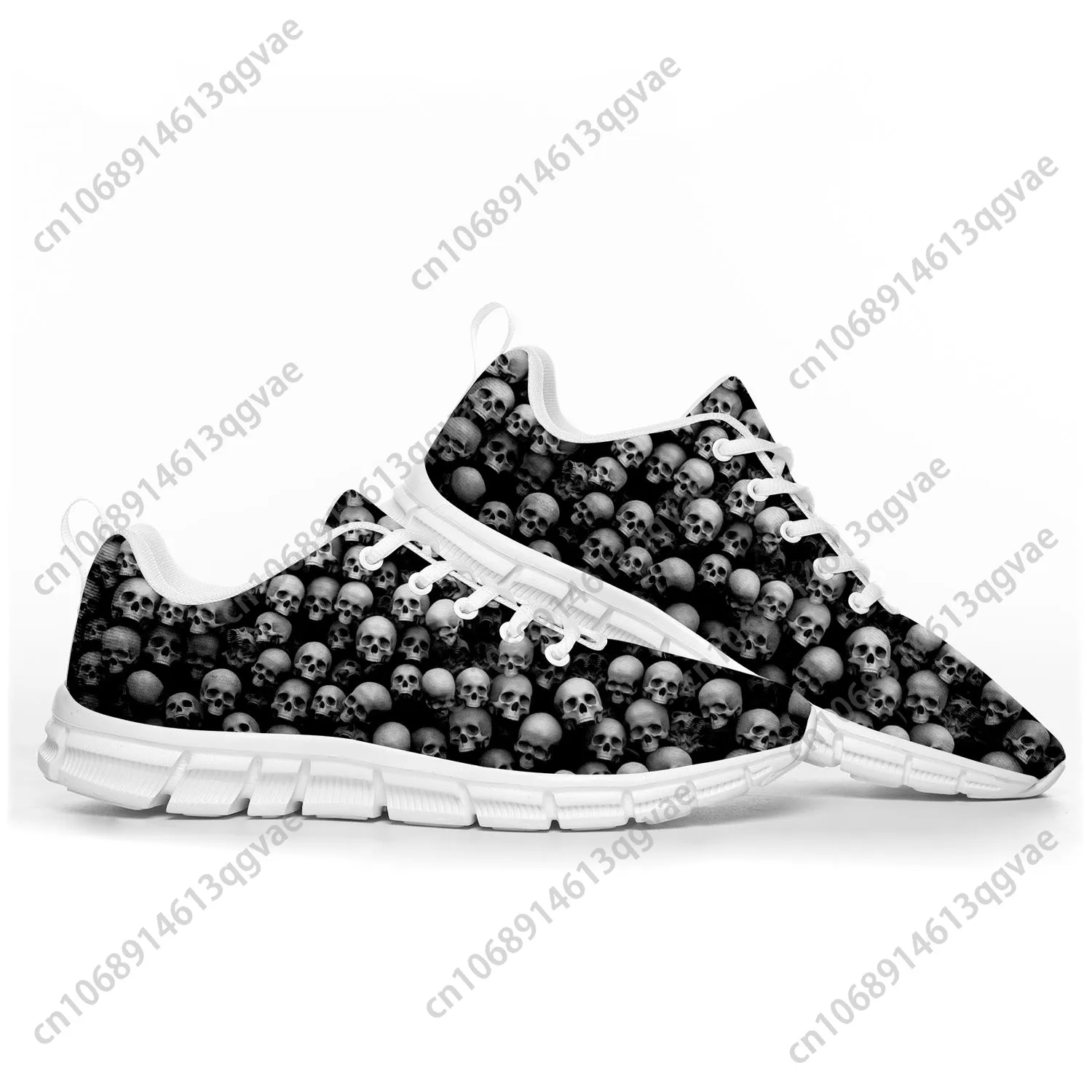 Skull Pop Hot Fiery Sports Shoes Mens Womens Teenager Kids Children Sneakers Casual Custom High Quality Couple Shoes White