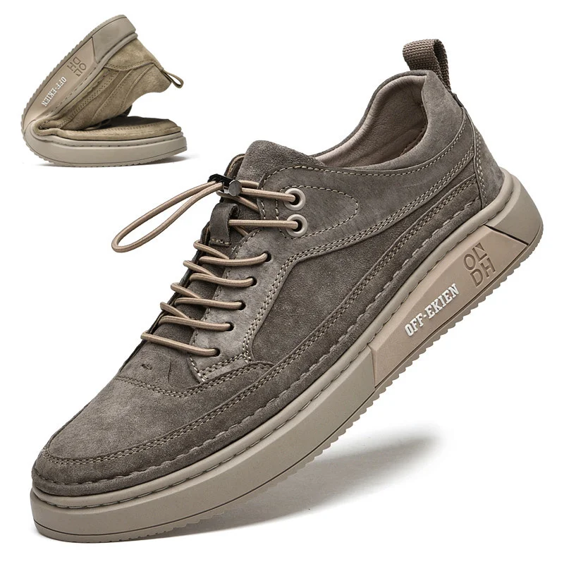 

New Casual Shoes Outdoor Men's Sneakers Tenis Masculino Skateboard Men Shoes 38-44 Brand Gene Leather Suede Flats Men