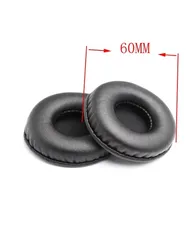 Premium Soft PU Foam Ear Pads - Enhanced Comfort Cushions for Headphones (60mm)