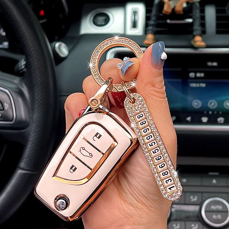 Cover Chiave/telecomando per Toyota Prius Camry Corolla C-HR CHR RAV4 Prado - S7112eb678c504c31afa462baa7aa5af1z