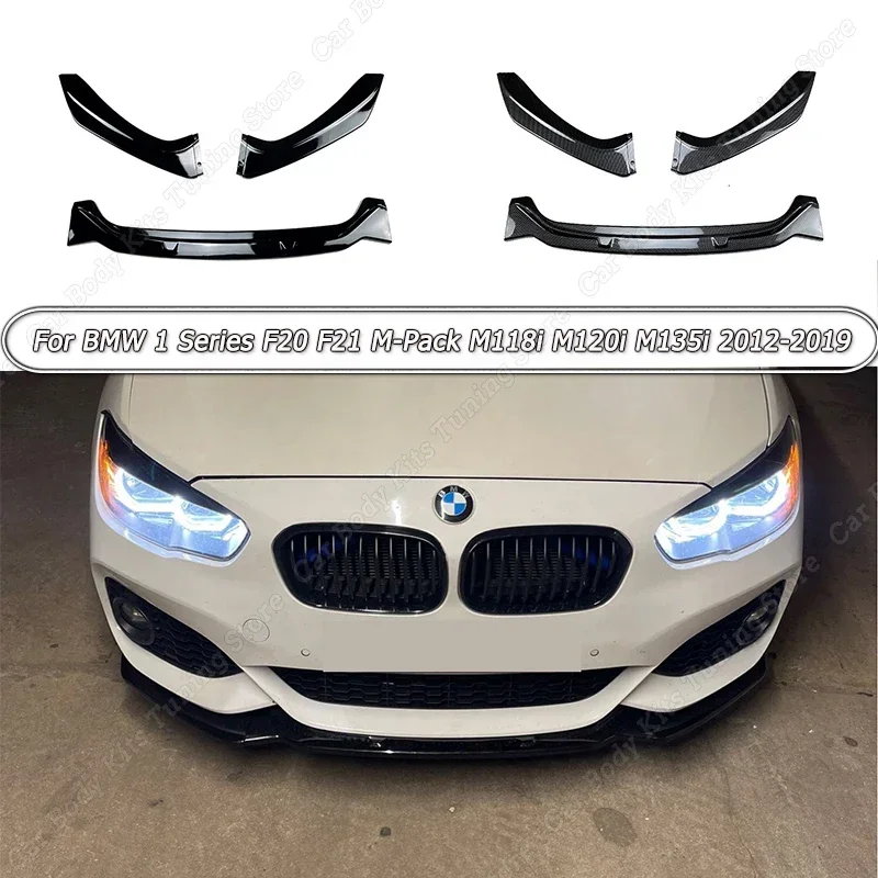 

Новый спойлер для переднего бампера для BMW 1 серии F20 F21 M-Pack M118i M120i M135i M140i 2012-2019 глянцевый черный/карбоновый вид