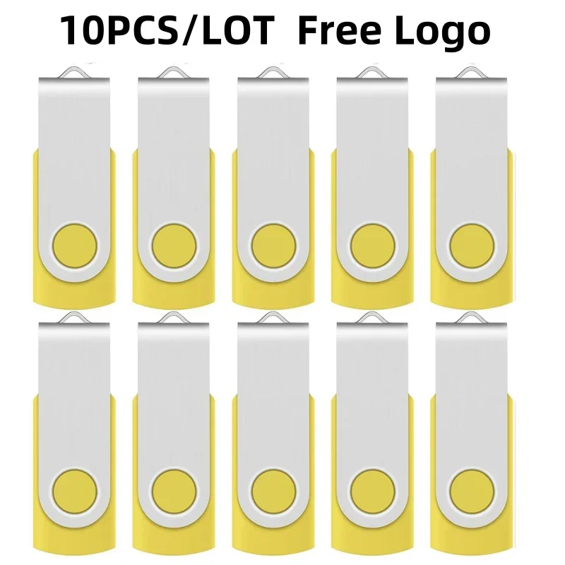 금속 USB 2.0 플래시 드라이브, USB 메모리 스틱, 사용자 정의 로고 선물, 도매 가격, 4GB, 8GB, 16GB, 32GB, 64GB, 로트당 10 개