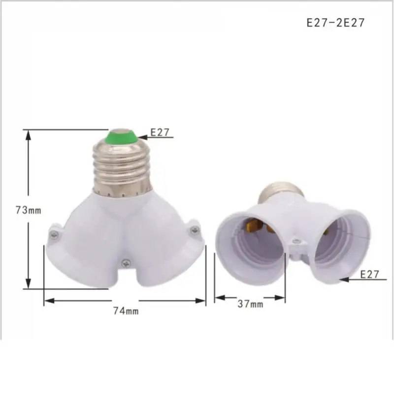 E27 LED Light Base Lamp Bulb Socket Holder Splitter Adapter Lamp Holder Socket Bulb For Living Room Bedroom Bedside