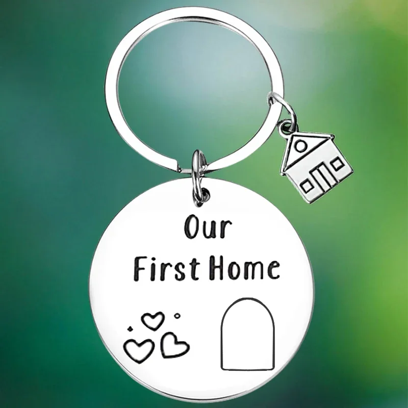 

Our First Home Keychain New Homeowner Couples First Home Gift Key Chain Pendant 2023 New House Housewarming Gift