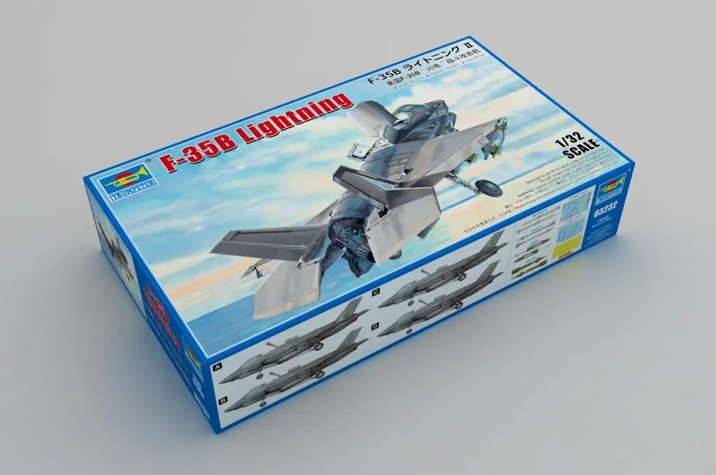 Trumpeter-ライトニングプラスチックモデルキット,03232, 1:32, F-35B 