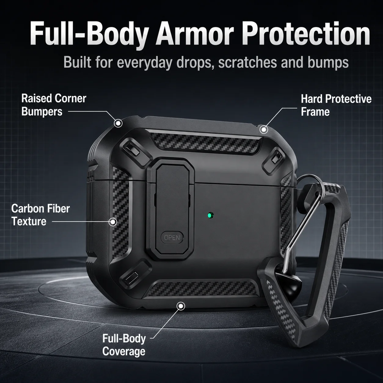 Enhanced Protective Case with Security Lock and Hook