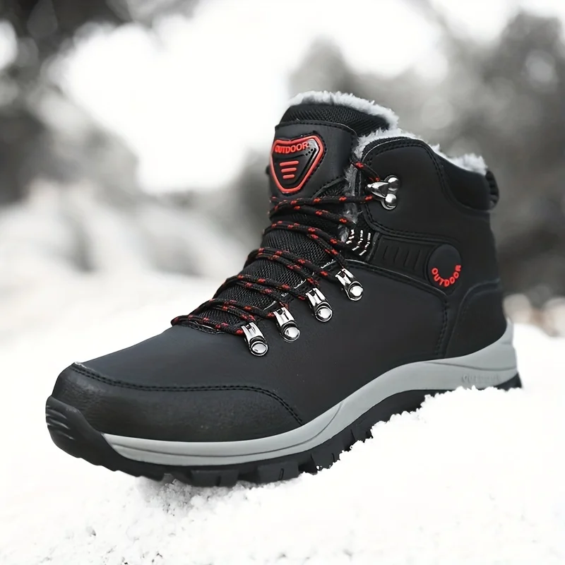 Winter Boots PU Sneakers, Snow Boots, Hiking Boots &-Non-Slip & High Top!