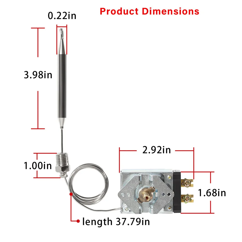 ANX 60125401 Deep Frying Thermostat Control Replacement Part of Pitco, Imperial, Dean, Blodgett Fryers 35C+, 45C+, SFSG14C-S