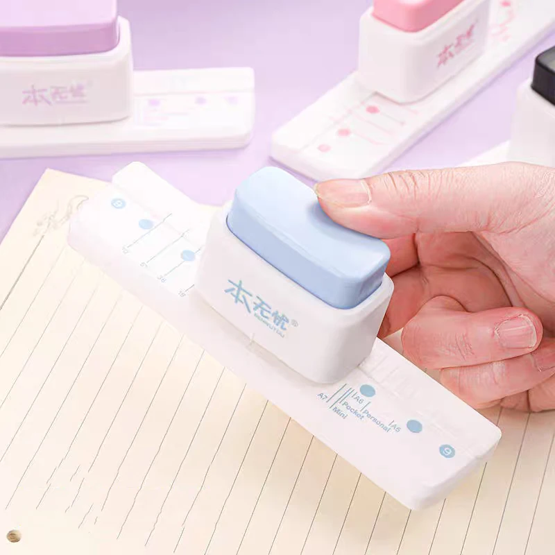 3홀 다기능 홀펀치, 원형 홀 페이지북 펀치, 노트북, 사무실 및 학교용품을 위한 DIY 도구
