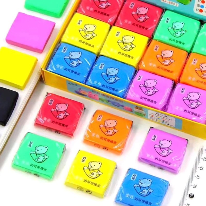 2 Pieces Kneaded Erasers Soft Erasers Artist Drawing Office School Supplies for Sketching Painting pencil eraser kneadable eraser biscuit eraser plasticine eraser