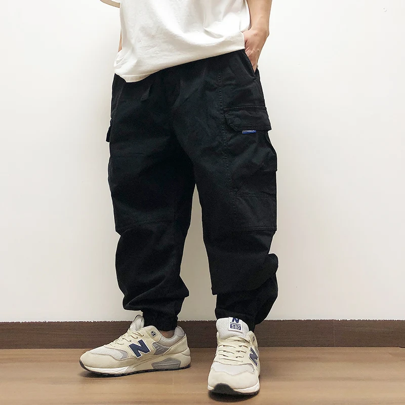 Men Casual Sports Pants Japanese Streetwear Baggy Cargo Hip Hop Plus Size Jogging Harajuku Trousers Male casual pants,sports pants,casual sports pants