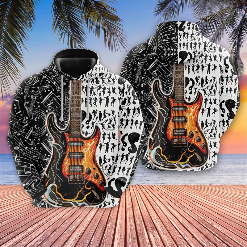 thumbnail image 1 of Sudaderas con gráficos de baterista, sudaderas con capucha de cantante de hip hop para hombres, ropa, chándal de baterista, suéteres para amantes de la música, camisetas para niños con guitarra, 1 of 5