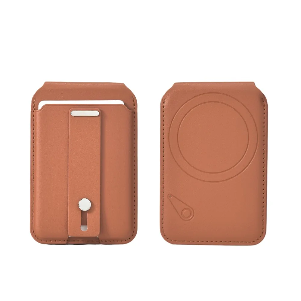 Premium Magnetic Leather Wallet with Anti-Lost Tracking and Kickstand Functionality