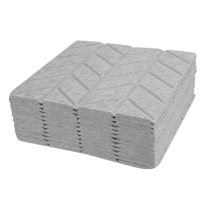 

12 Pack Acoustic Sound Proof Padding,12X12X0.4Inch Acoustic Absorption Panel For Acoustic Treatment Wall Decoration