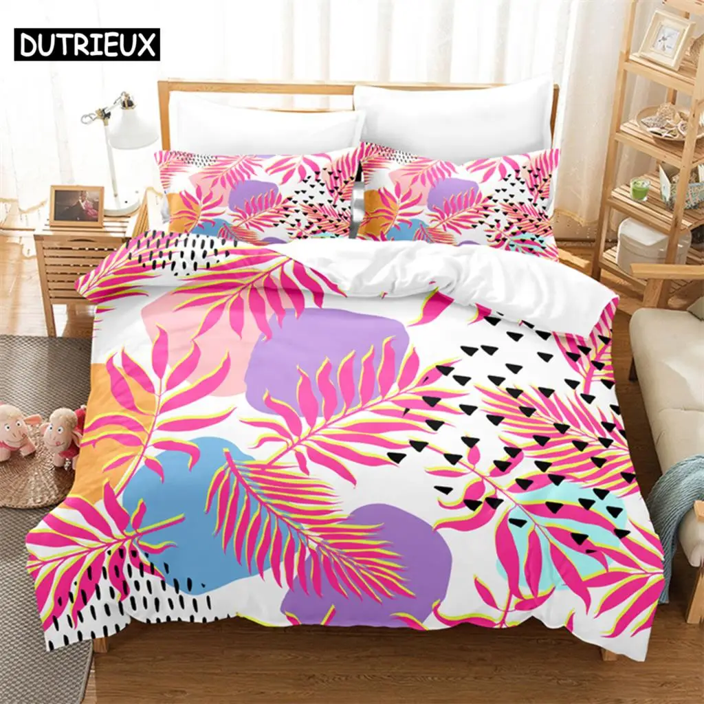 

Tropical Plants Bedding Set Duvet Cover Set 3d Bedding Digital Printing Bed Linen Queen Size Bedding Set Fashion Design