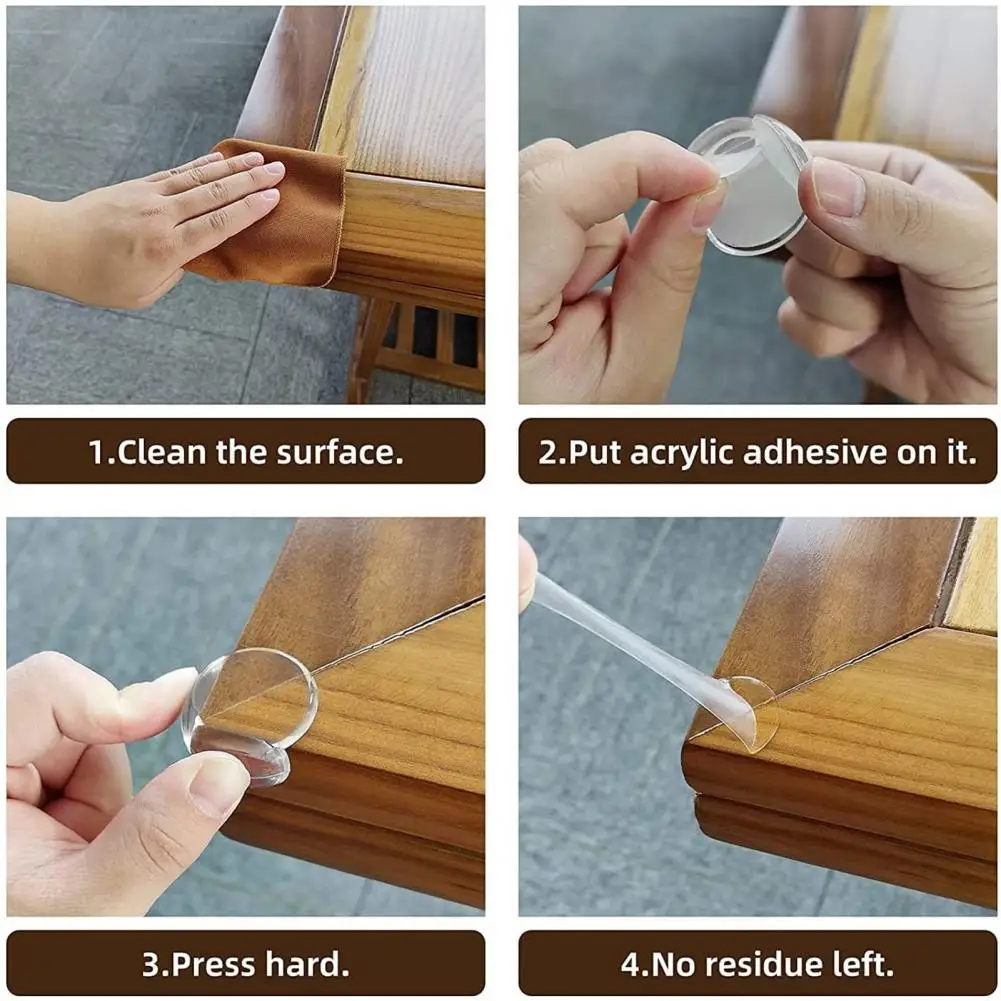 

Durable Furniture Corner Bumper Small Table Sharp Edges Safety Bumper Soft Removable Furniture Corner Protector Home Supplies