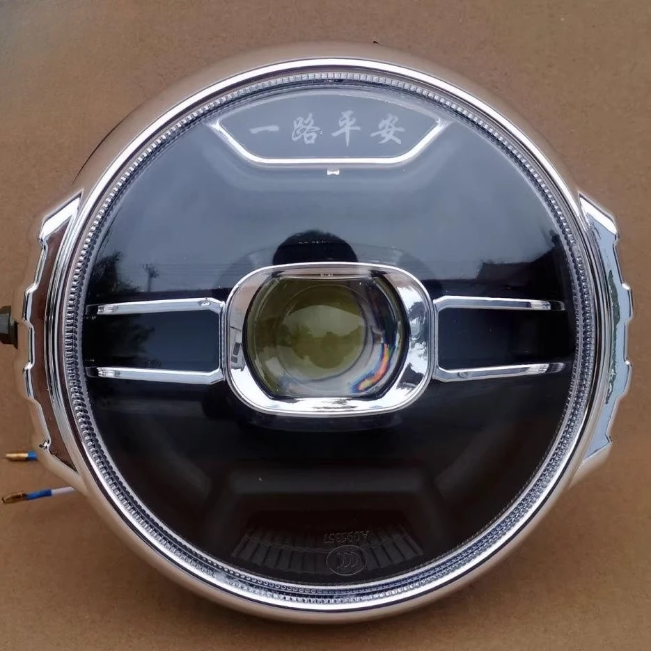 12V-80V 범용 LED 전조등 전기 삼륜차용 초고휘도 레트로 전조등 조립품 하이빔 개조 액세서리