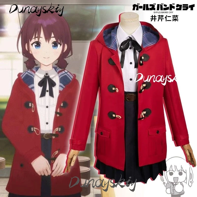 Anime Cold Outfits Girls Band Cry Iseri Nina Cosplay Costume Set