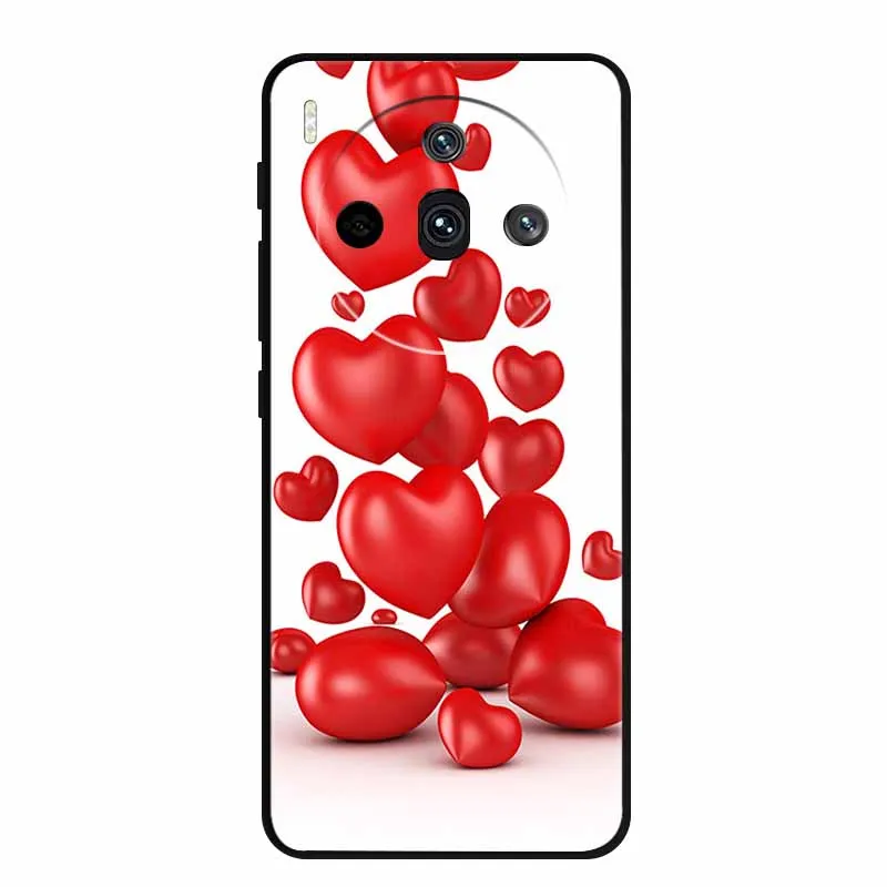 Sleek Black Silicone Fashion Phone Case – 6.78 Soft Back Cover