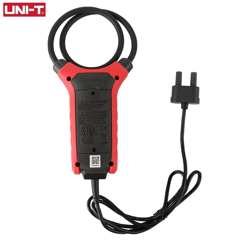 UNI-T UT-CS09D AC 전류 플렉시블 클램프 계량기 플렉스 클램프 센서, 전류계 주파수 계량기 UT206B UT208B 적용 가능, 3000A