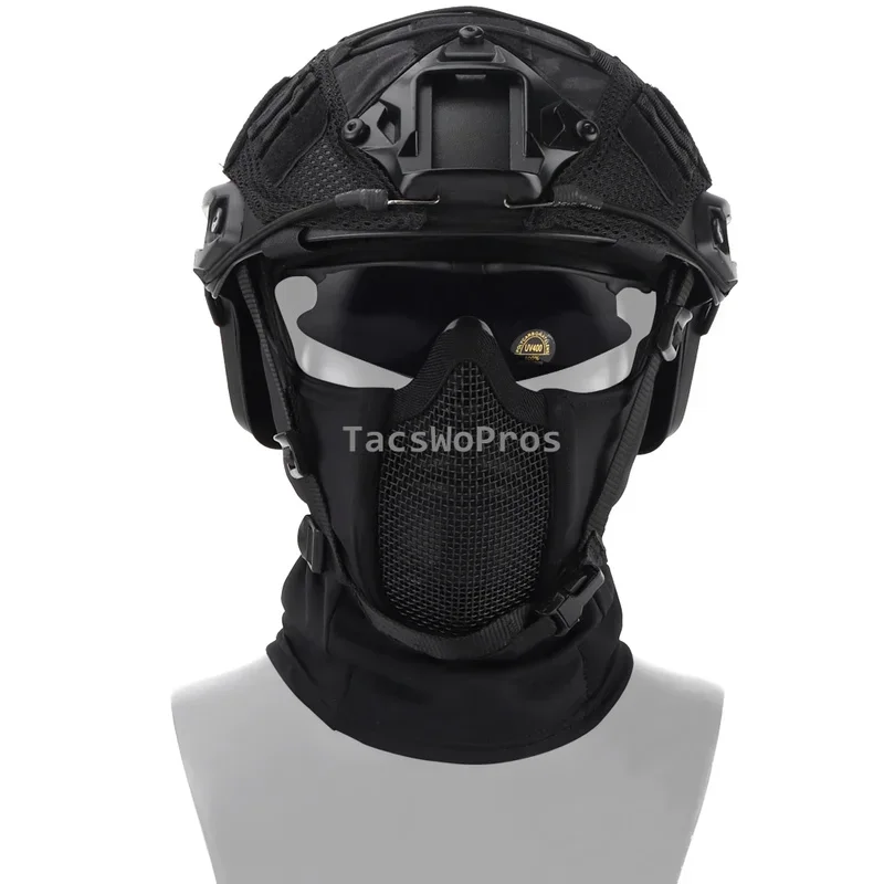 Paintball Mask Tactical Balaclava Headgear Mask Airsoft Paintball Full Face Mask Breathable Outdoor Hunting Wargame CS Protection