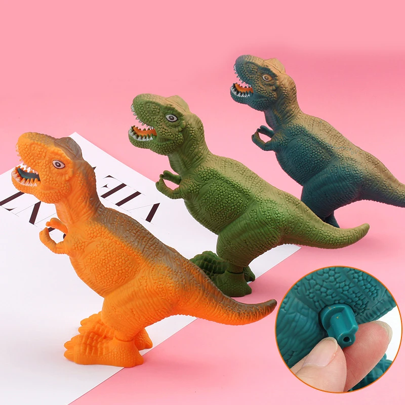 

Children's Clockwork Dinosaur Toy Jumping Tyrannosaurus Pterosaur Toy Plastic Durable Kids Kindergarten Birthday Party Gift